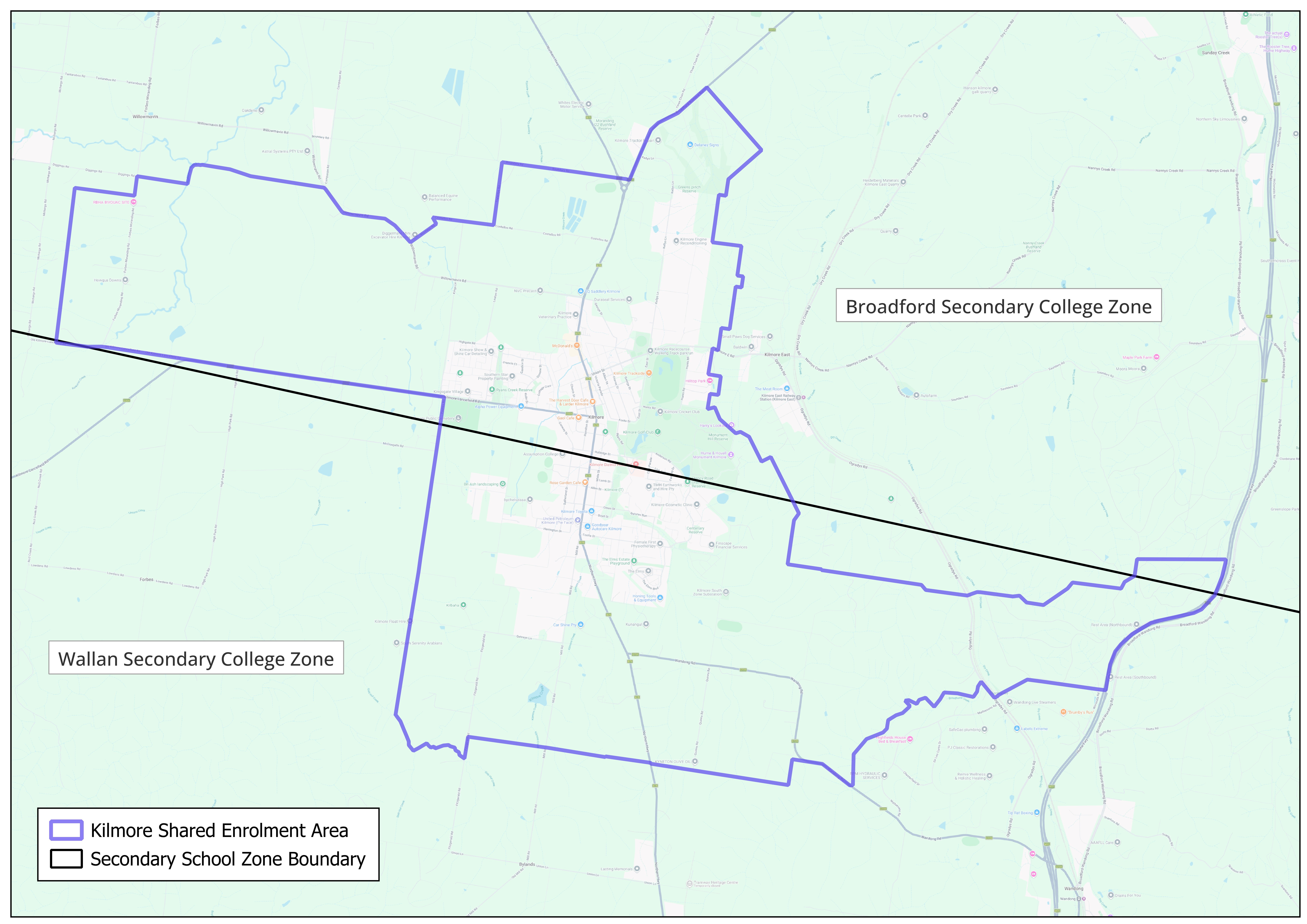 Kilmore Shared Enrolment Area